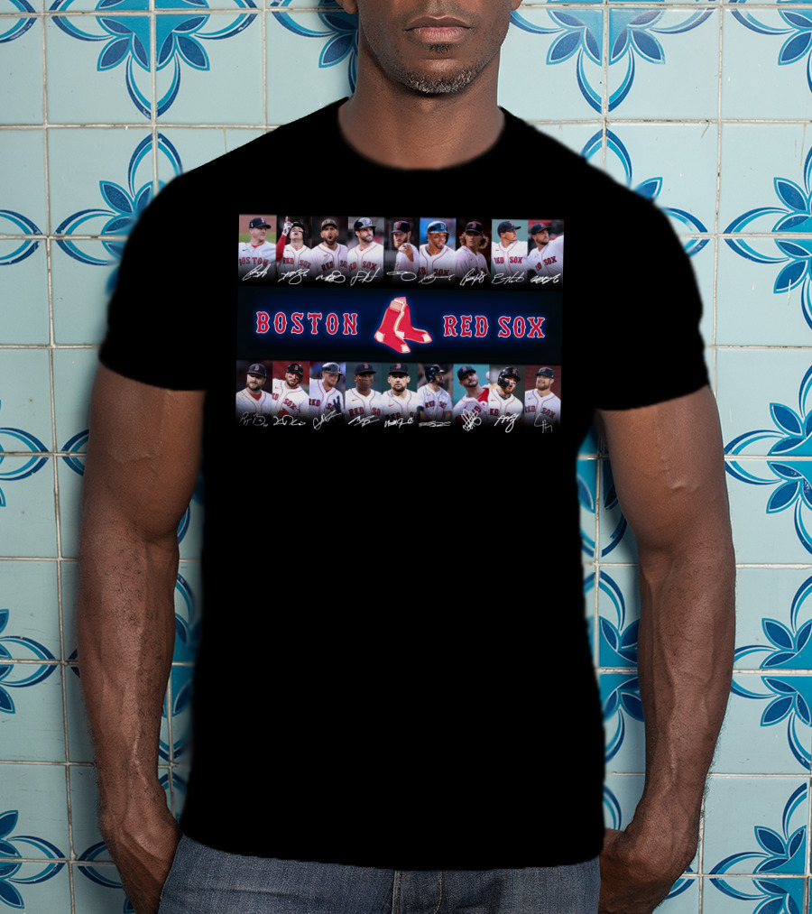 Boston Red Sox Players Autographs Collection T-Shirt