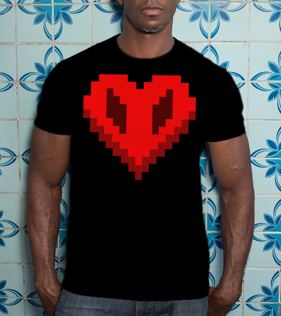 Philza Name Pixelated Heart T-Shirt