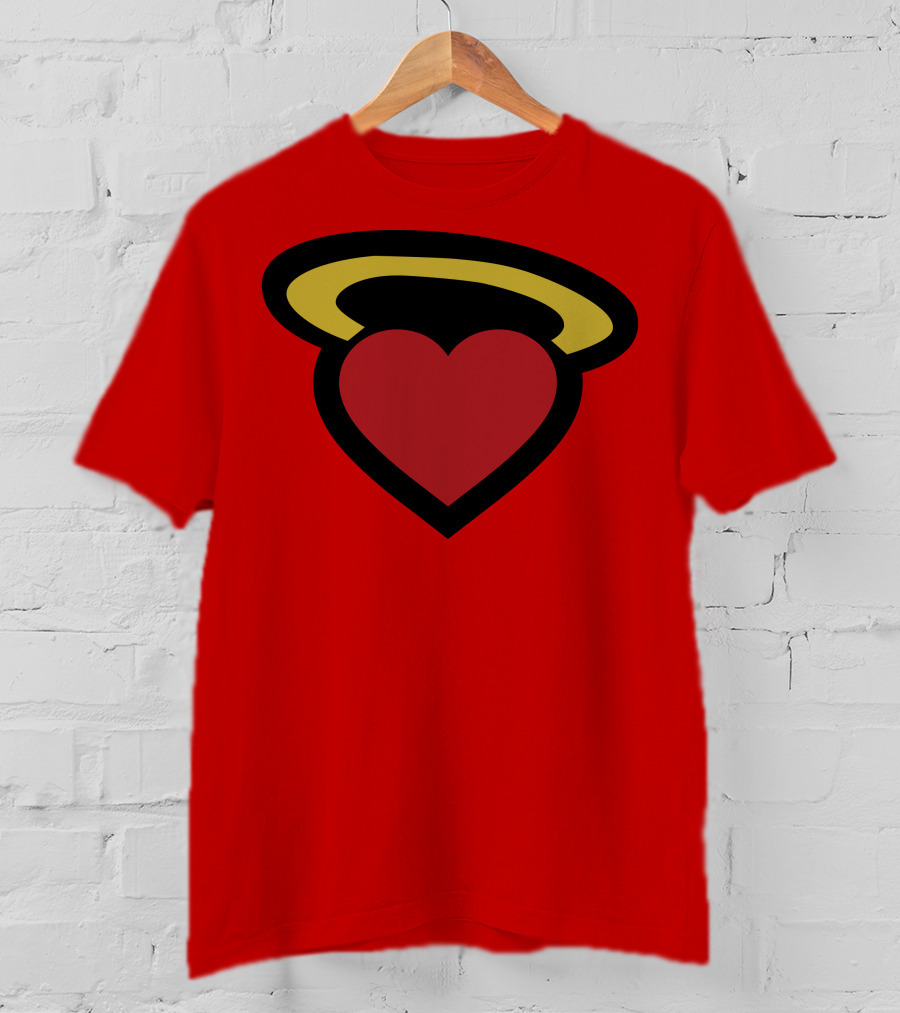 Poppin Store Miami Heat Heart Halo T-Shirt
