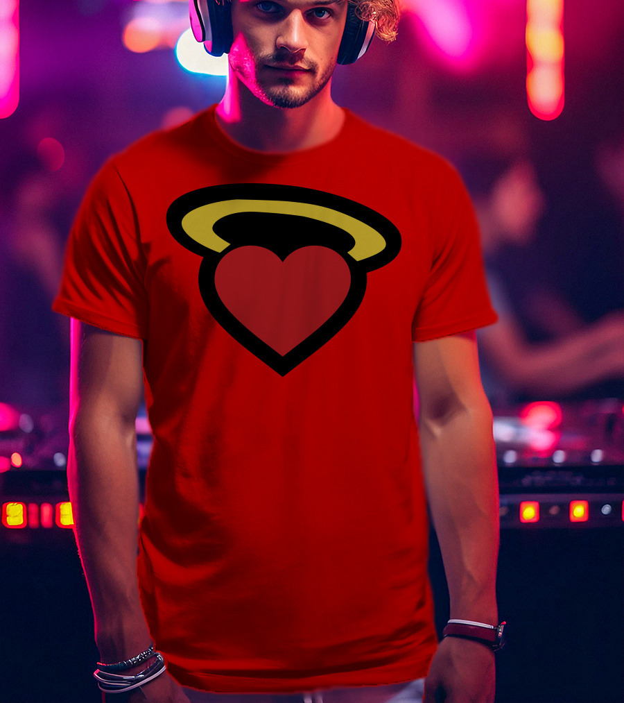 Poppin Store Miami Heat Heart Halo T-Shirt
