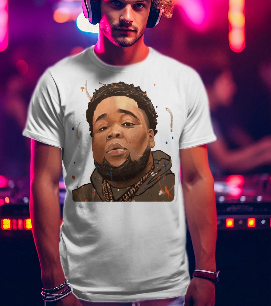 Rod Wave Hoodie Portrait Splash T-Shirt