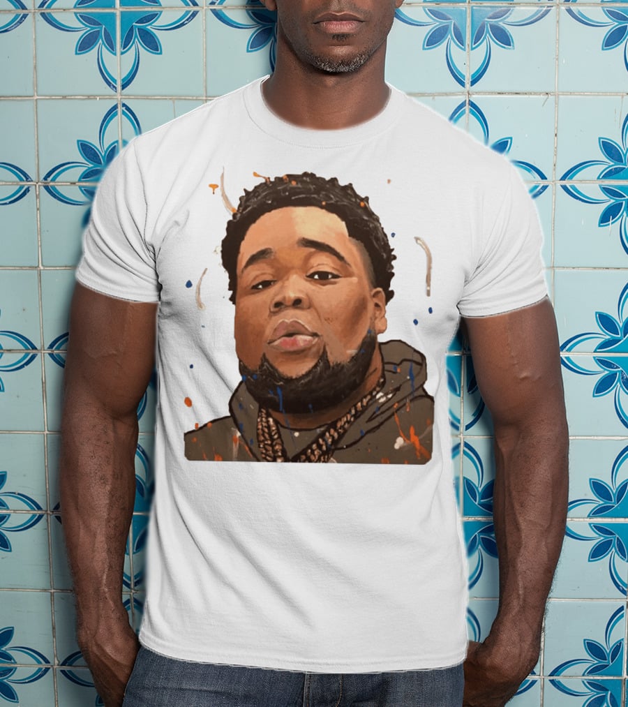 Rod Wave Hoodie Portrait Splash T-Shirt
