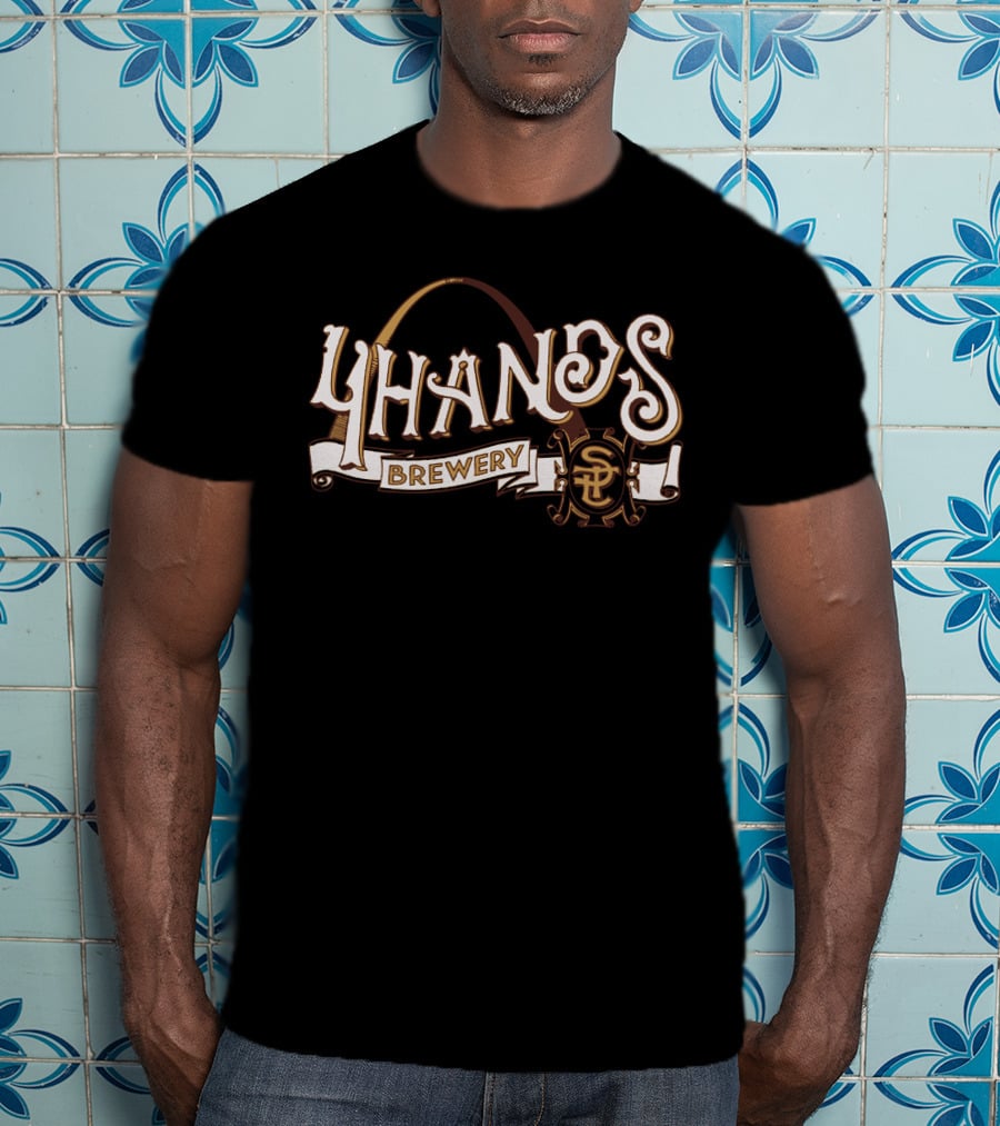 4 Hands Brewing Brewery St. Louis Arch Icon T-Shirt