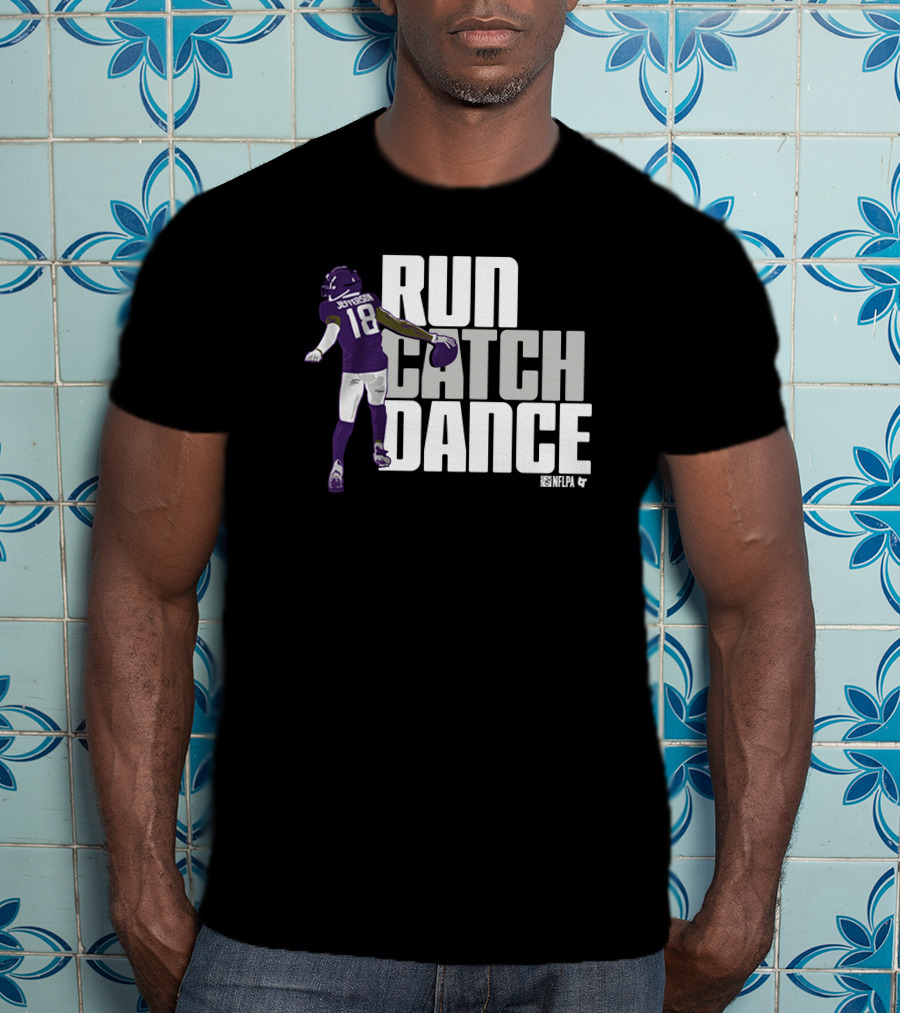 Justin Jefferson NFLPA Run Catch Dance T-Shirt