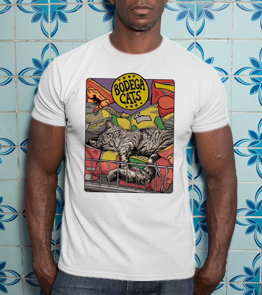 Bodega Cats Chips Grocery Aisle Nap T-Shirt
