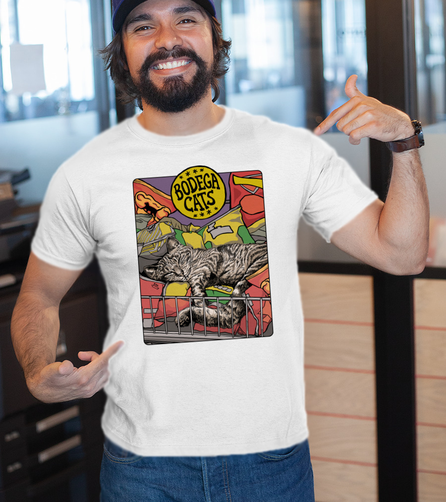 Bodega Cats Chips Grocery Aisle Nap T-Shirt