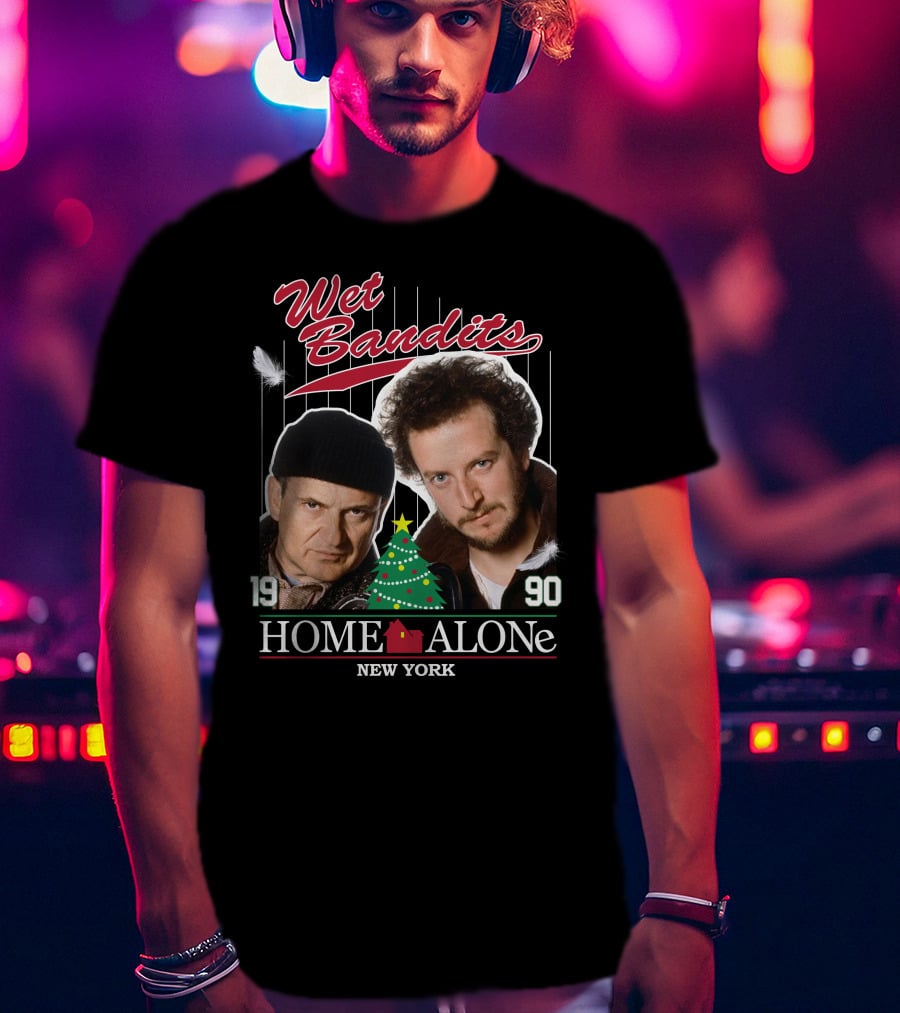 Wet Bandits Home Alone New York 1990 T-Shirt