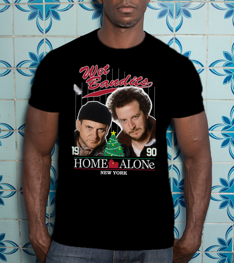 Wet Bandits Home Alone New York 1990 T-Shirt