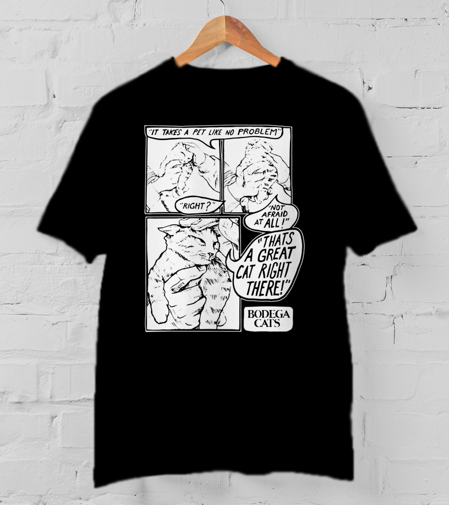 Bodega Cats That's A Great Cat Right There Comic Strip T-Shirt
