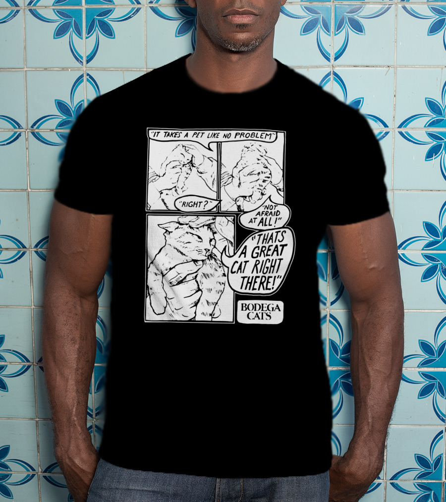 Bodega Cats That's A Great Cat Right There Comic Strip T-Shirt