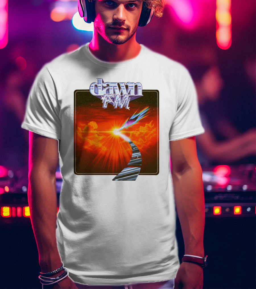 Dawn FM Album Cover Retro Sunset Pathway T-Shirt