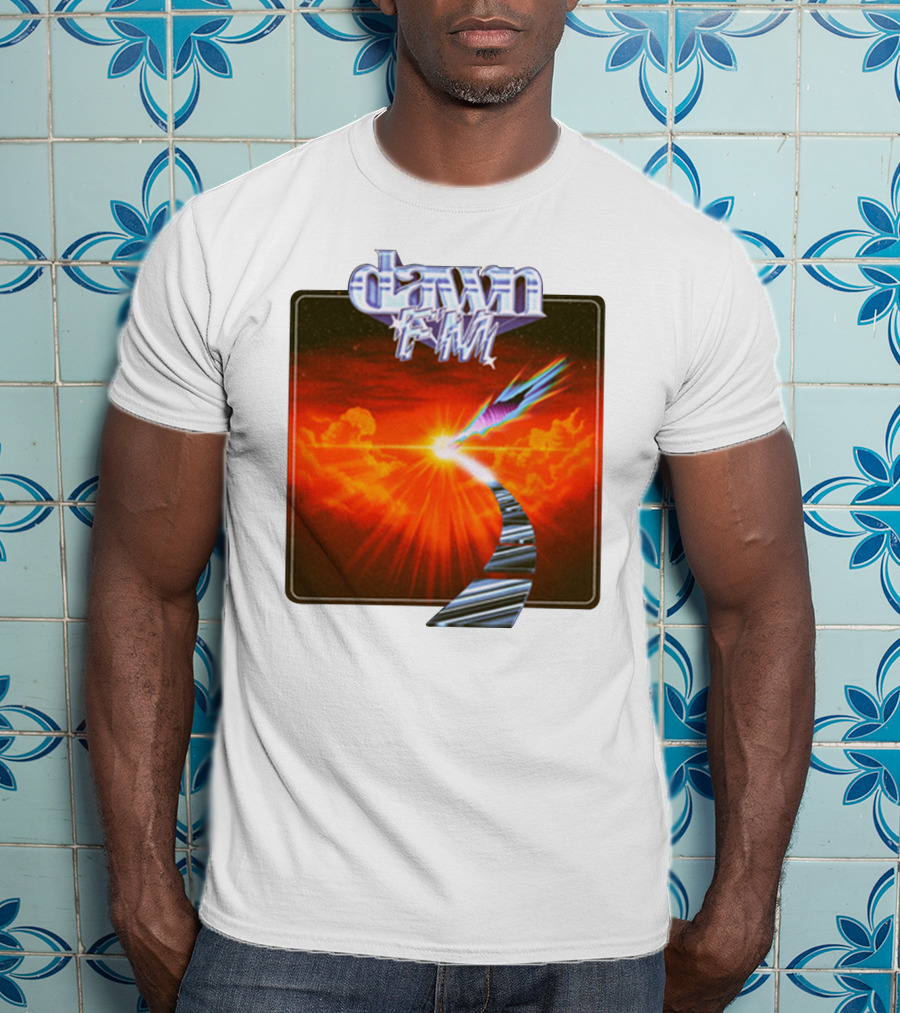 Dawn FM Album Cover Retro Sunset Pathway T-Shirt