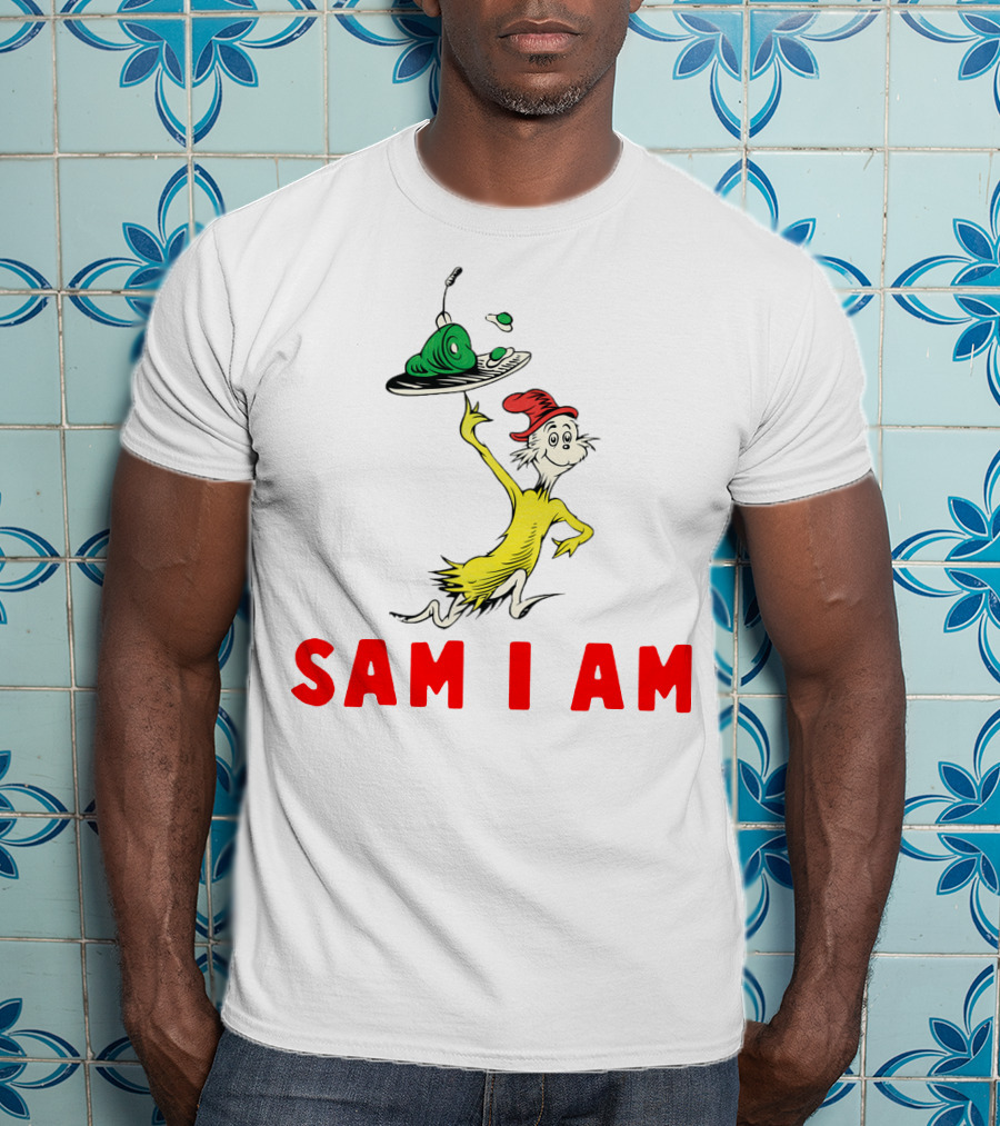 Sam I Am Green Eggs And Ham Dr. Seuss Character T-Shirt