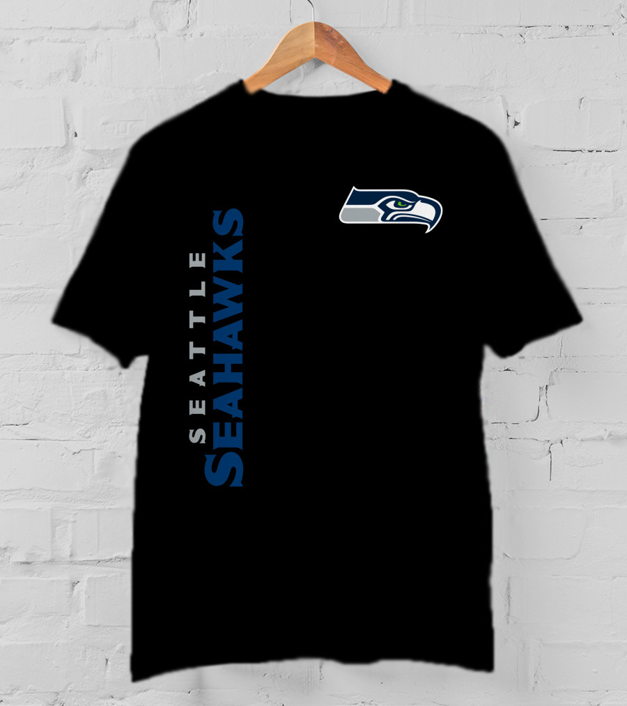 Seattle Seahawks Logo Vertical Display T-Shirt