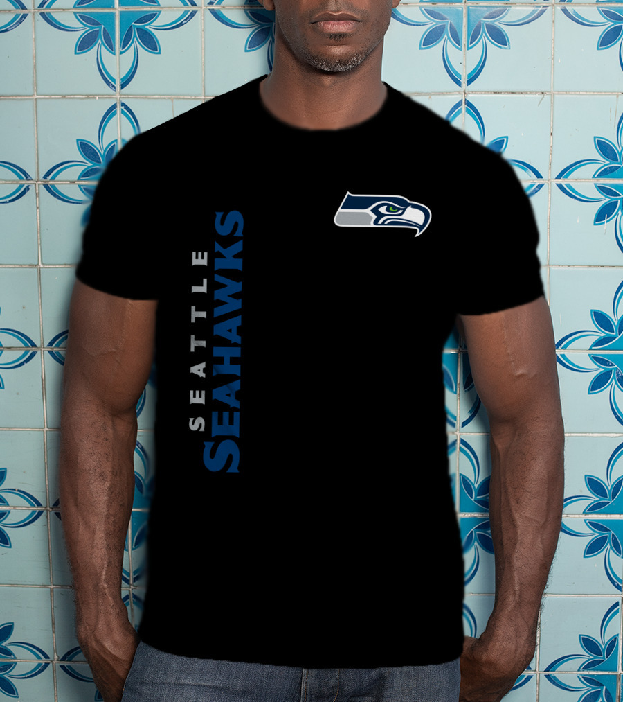 Seattle Seahawks Logo Vertical Display T-Shirt
