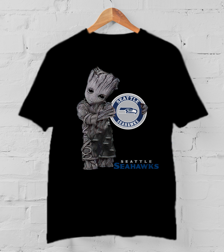 Seattle Seahawks Groot Holding Team T-Shirt