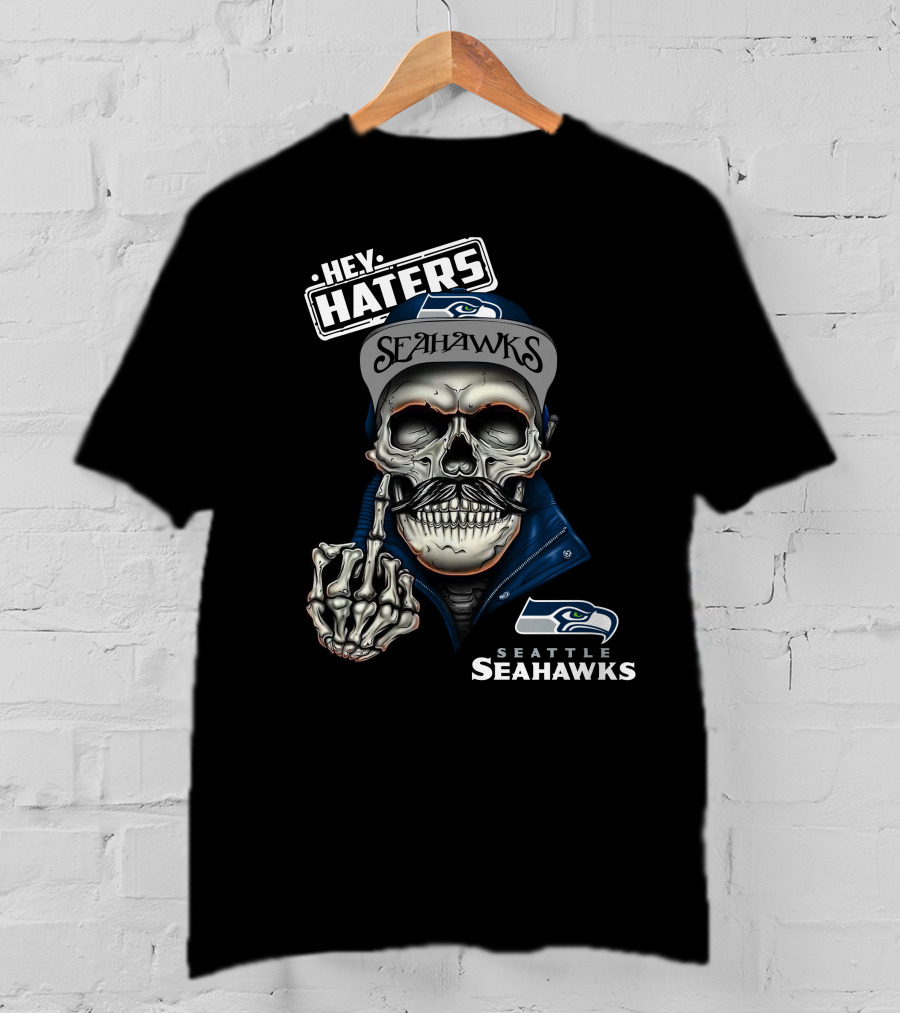 Seattle Seahawks Hey Haters Skeleton T-Shirt