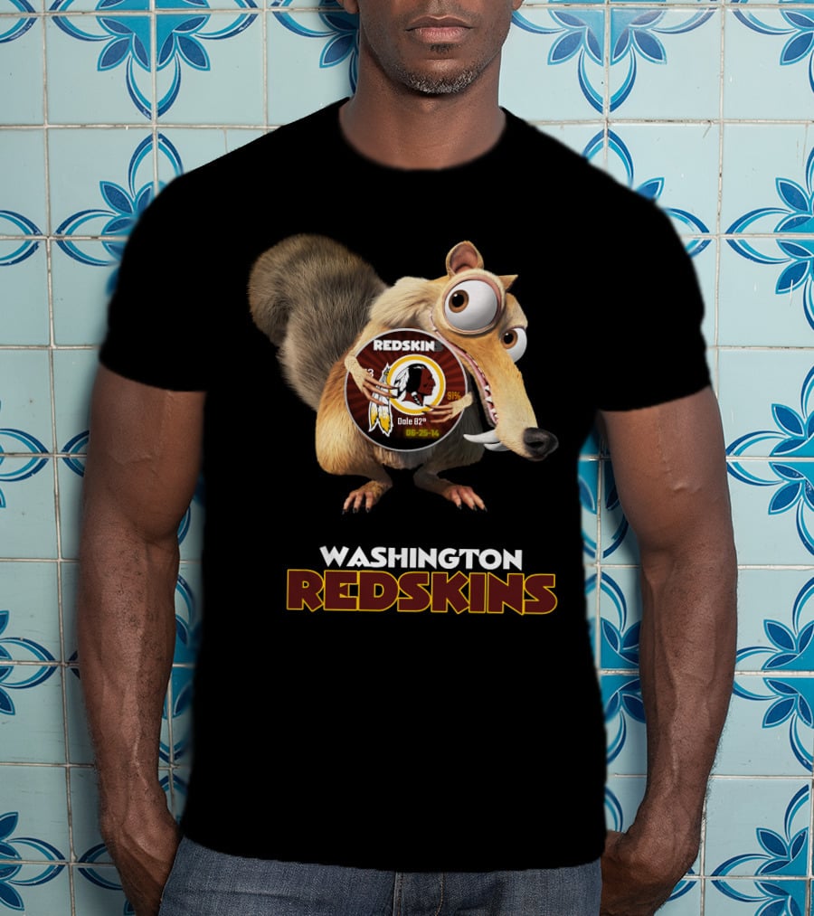Washington Redskins Redskin 05 Ice Age Squirrel T-Shirt