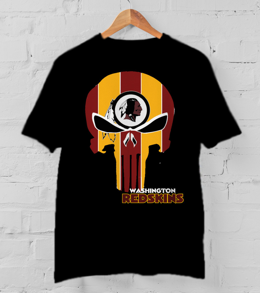 Washington Redskins Punisher Skull T-Shirt