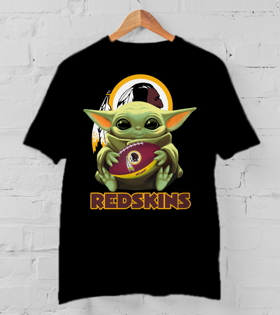 Redskins Football With Baby Grogu T-Shirt