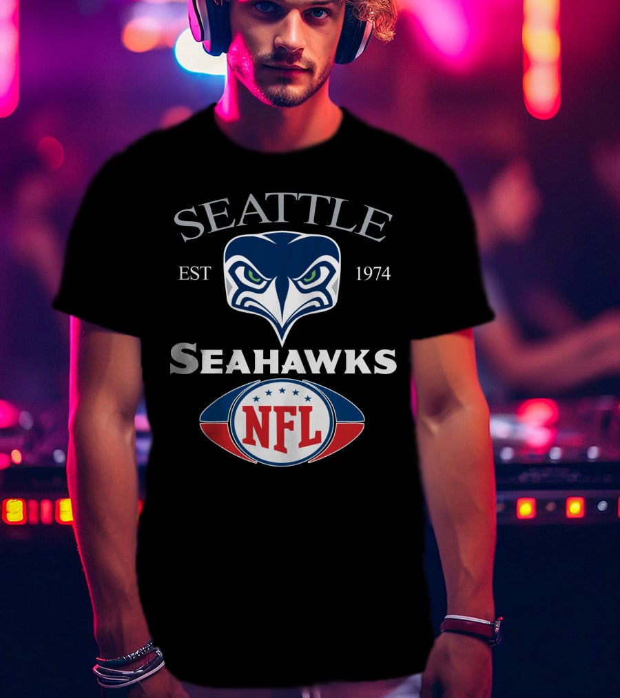 Seattle Seahawks 14 Est 1974 Nfl T-Shirt