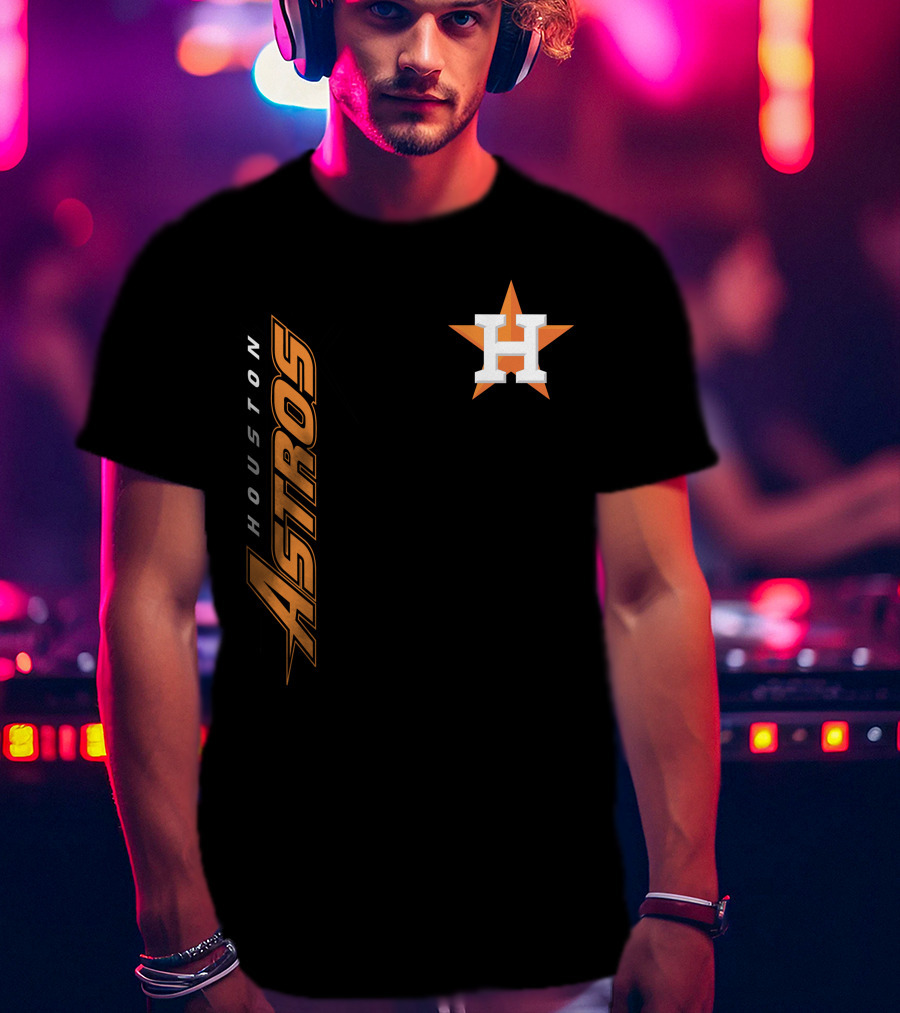 Houston Astros Mlb Team Logo H Star T-Shirt
