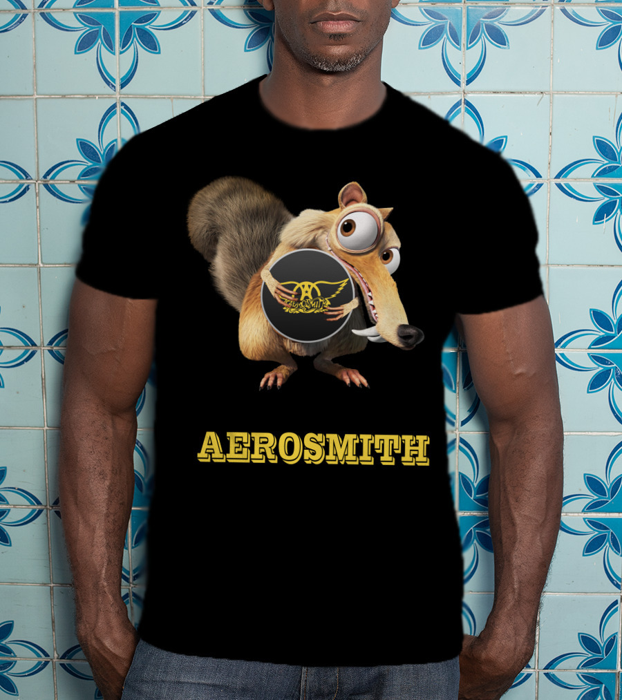 Aerosmith Ice Age Scrat T-Shirt