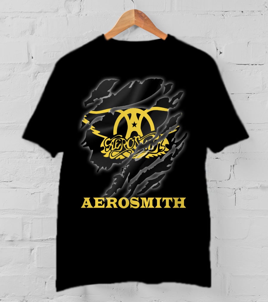 Aerosmith Logo Scratched T-Shirt
