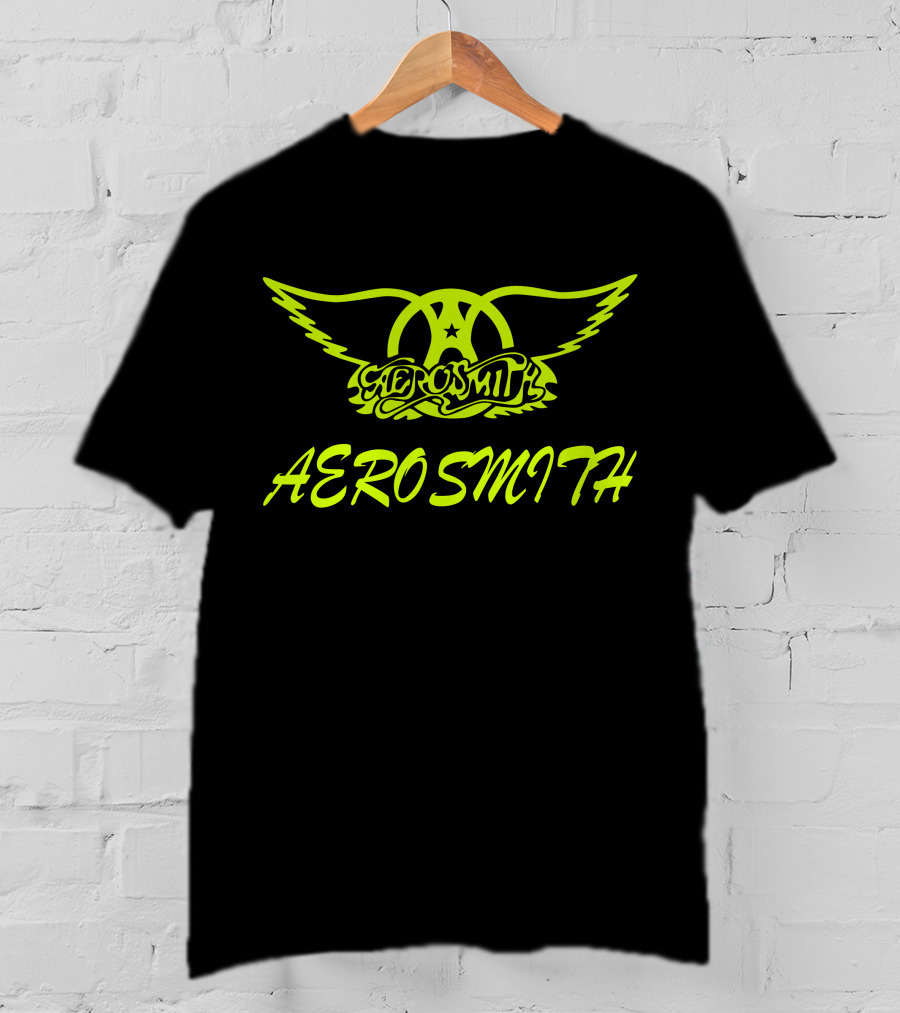 Aerosmith Logo Neon Winged T-Shirt