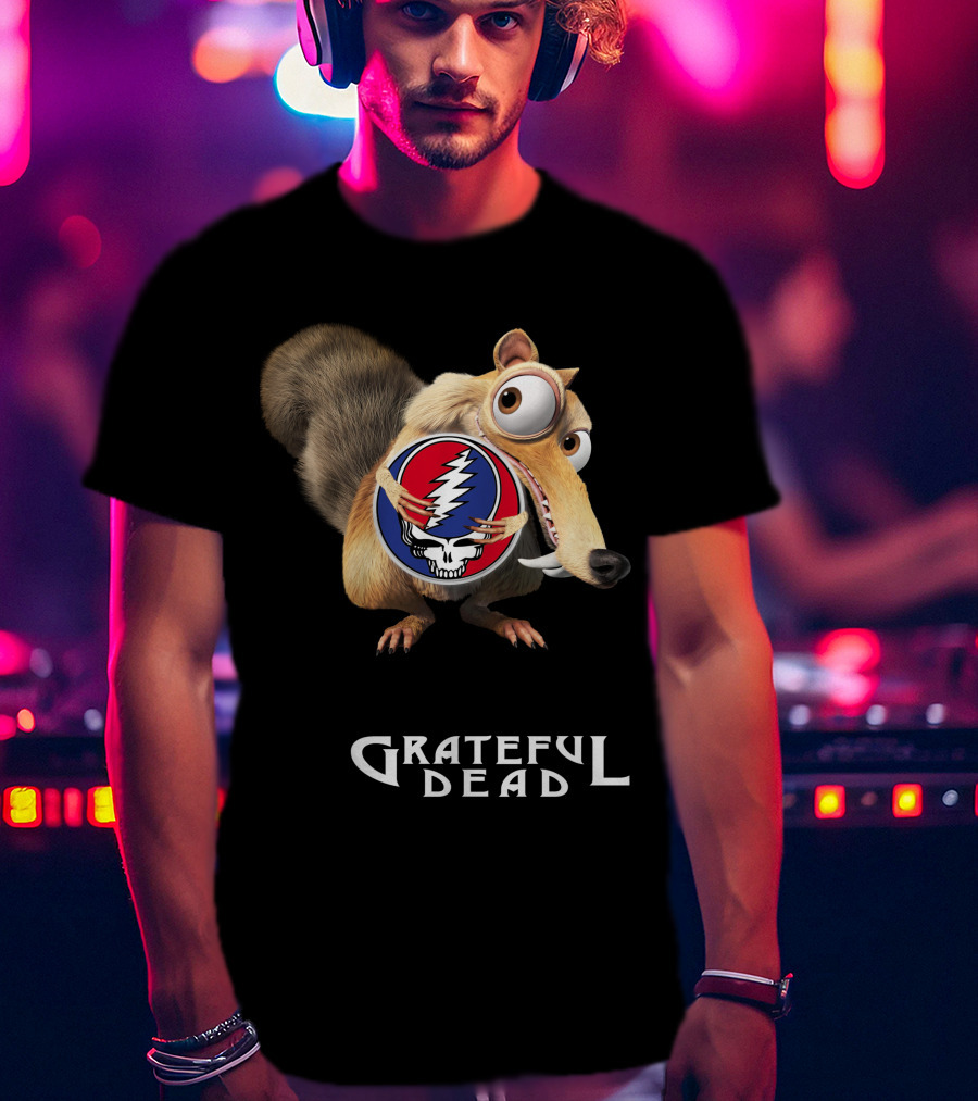Grateful Dead Ice Age Scrat Steal Your Face T-Shirt