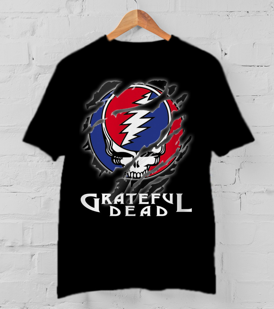 Grateful Dead Steal Your Face Skull Lightning Bolt Logo T-Shirt