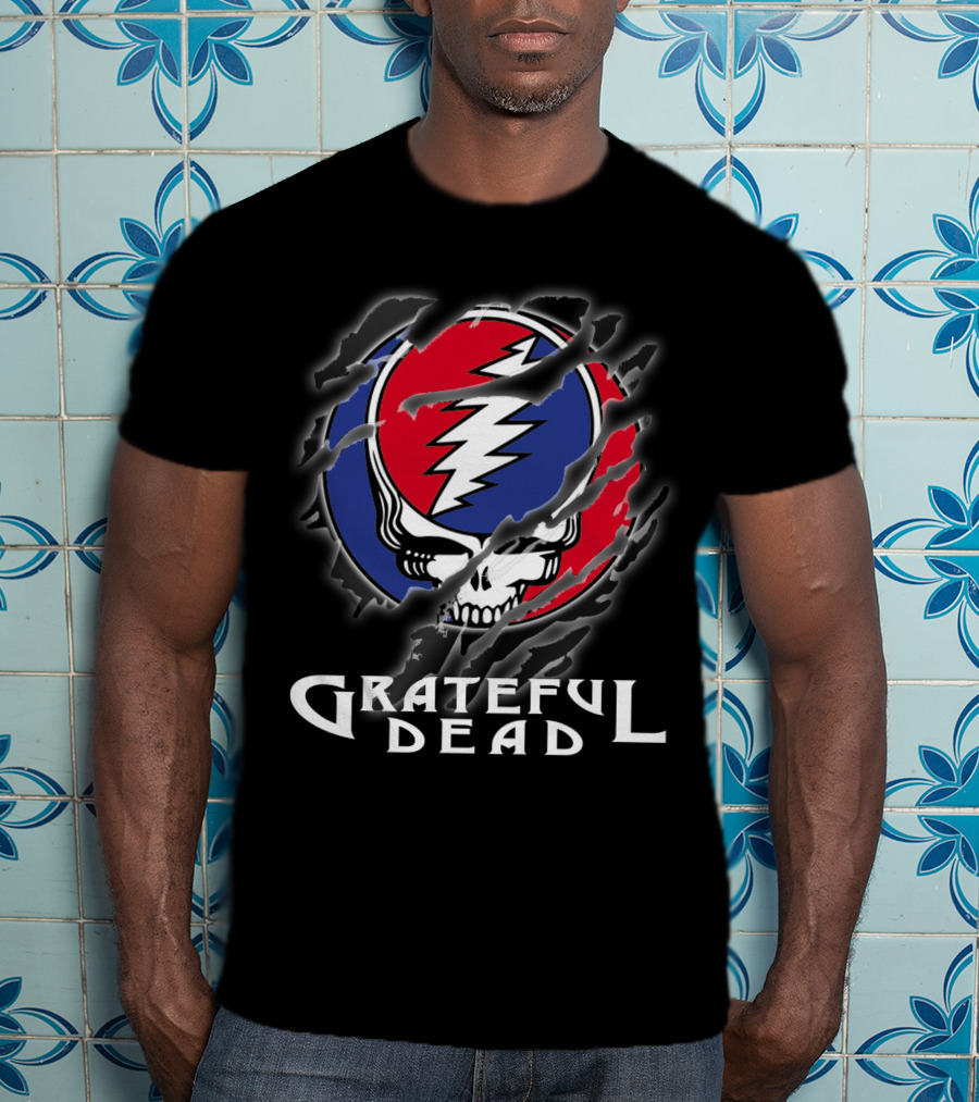 Grateful Dead Steal Your Face Skull Lightning Bolt Logo T-Shirt