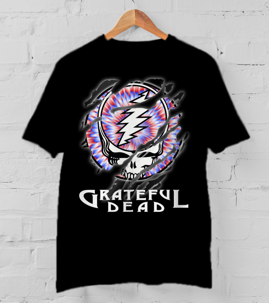 Grateful Dead Steal Your Face Skull Lightning Tie-Dye T-Shirt
