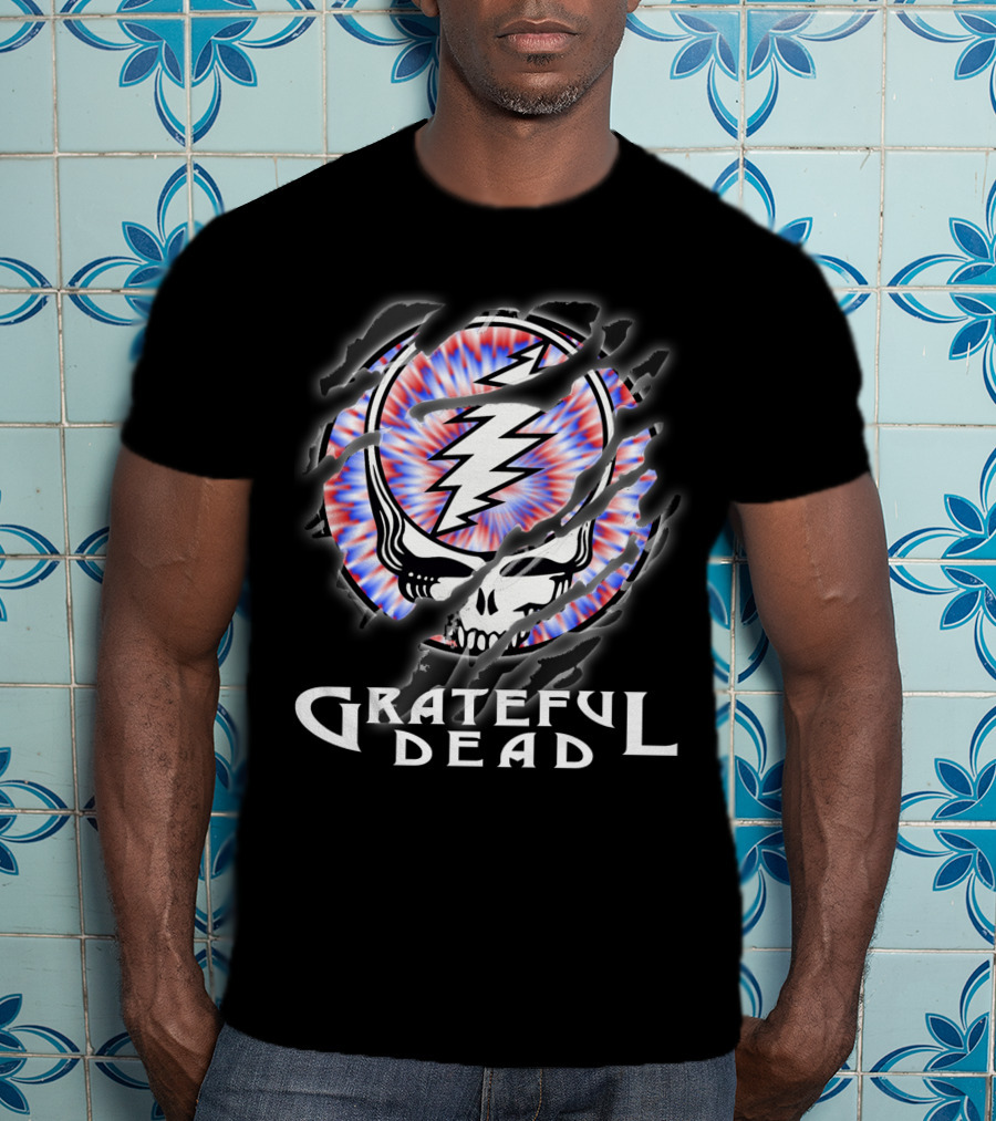 Grateful Dead Steal Your Face Skull Lightning Tie-Dye T-Shirt