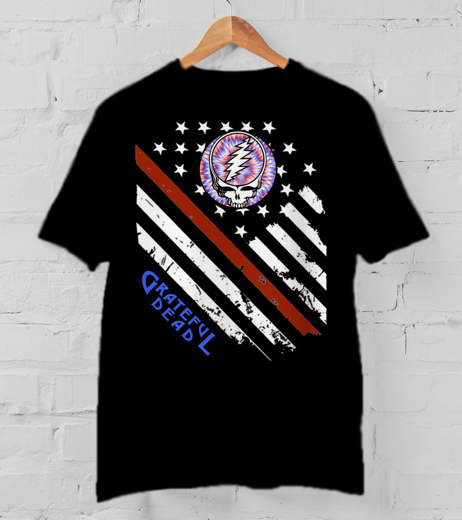 Grateful Dead Steal Your Face Stars And Stripes American Flag T-Shirt