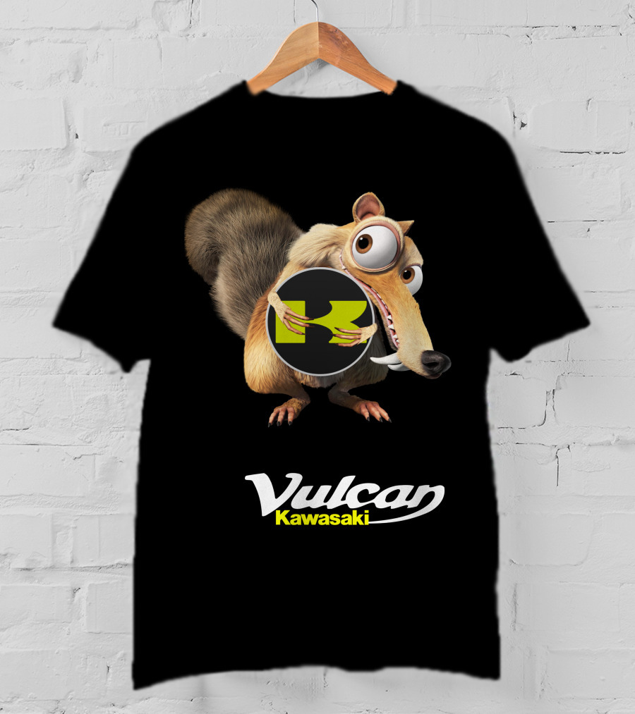 Vulcan Kawasaki Character Embracing T-Shirt