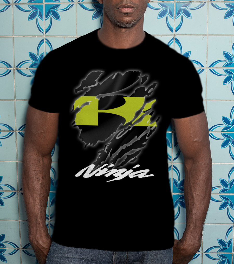 Ninja 02 Kawasaki Racing Logo Style T-Shirt