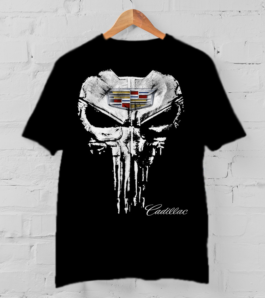 Cadillac Punisher Logo Design Cad07 T-Shirt