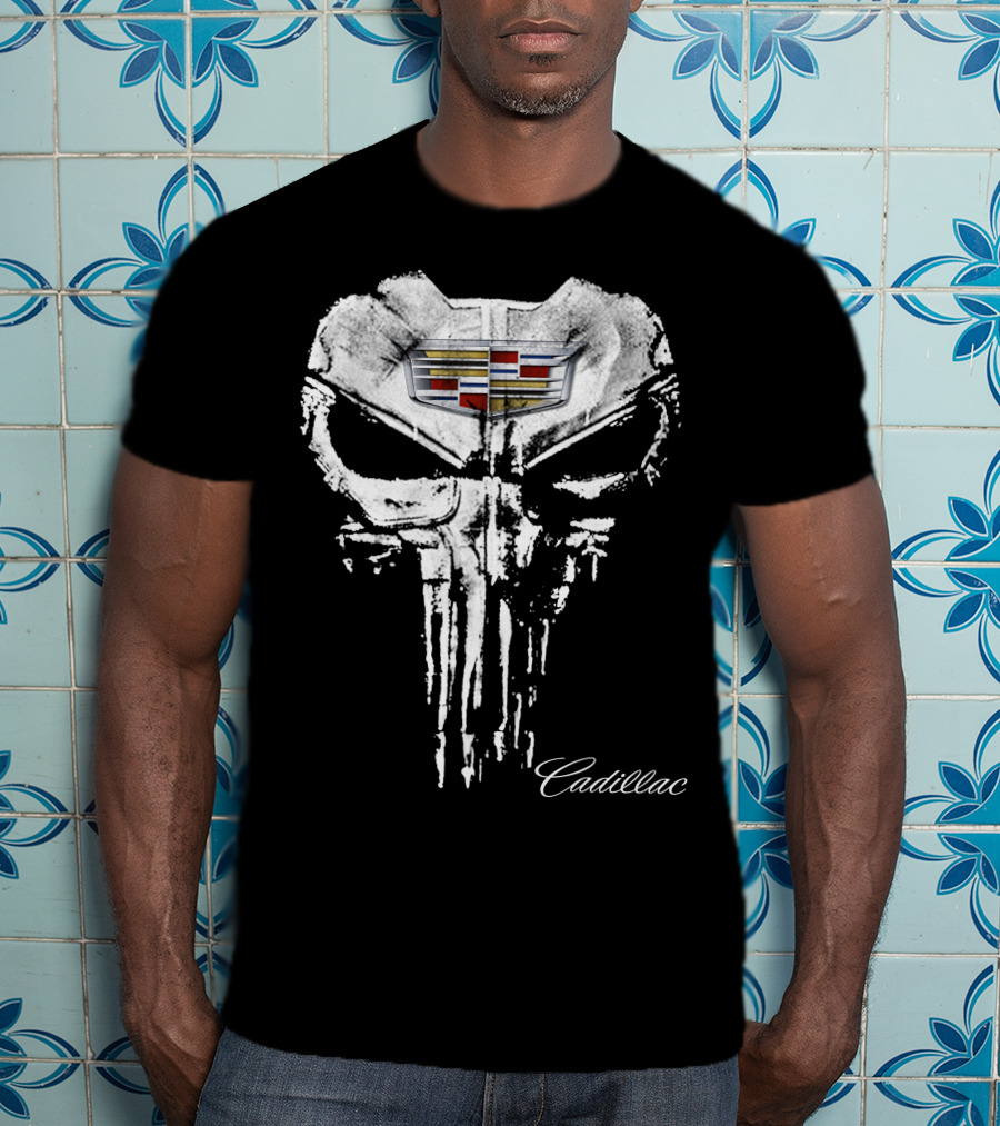 Cadillac Punisher Logo Design Cad07 T-Shirt