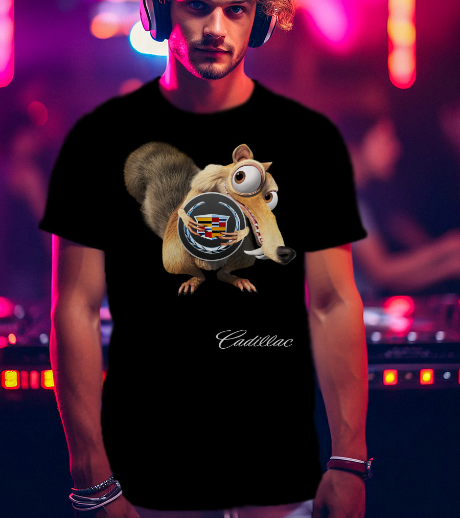 Scrat Cadillac Logo Crossover T-Shirt