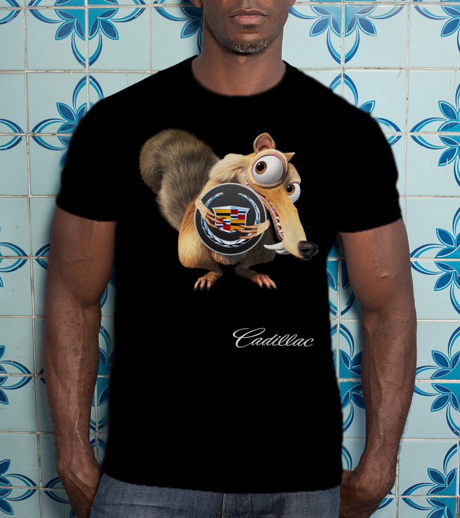 Scrat Cadillac Logo Crossover T-Shirt
