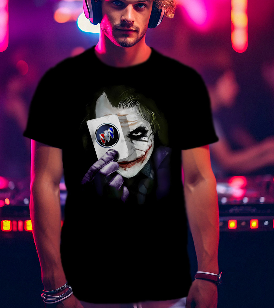 Joker Holding Buick Logo Card T-Shirt