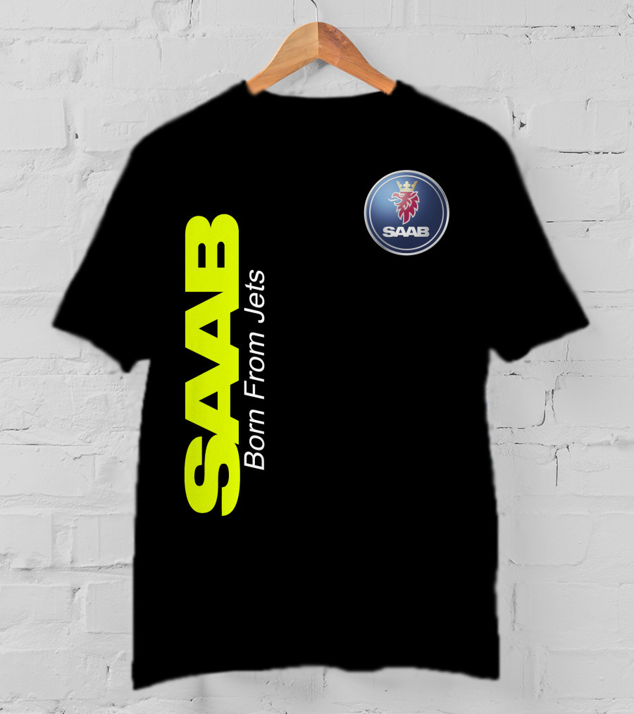 Saab Born From Jets Logo T-Shirt