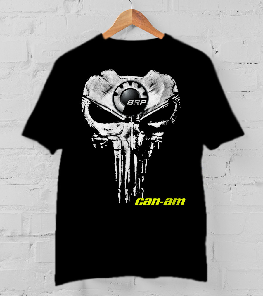 Brp Can-Am Skull Punisher Style T-Shirt