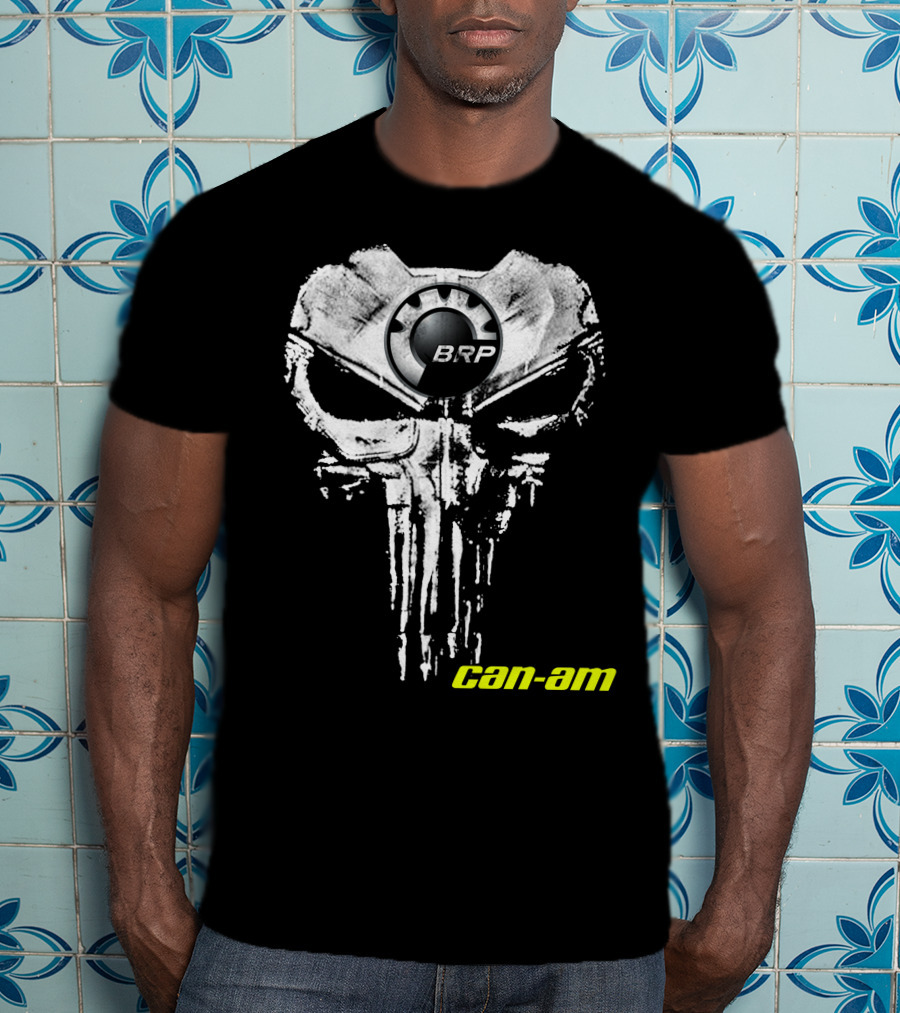 Brp Can-Am Skull Punisher Style T-Shirt