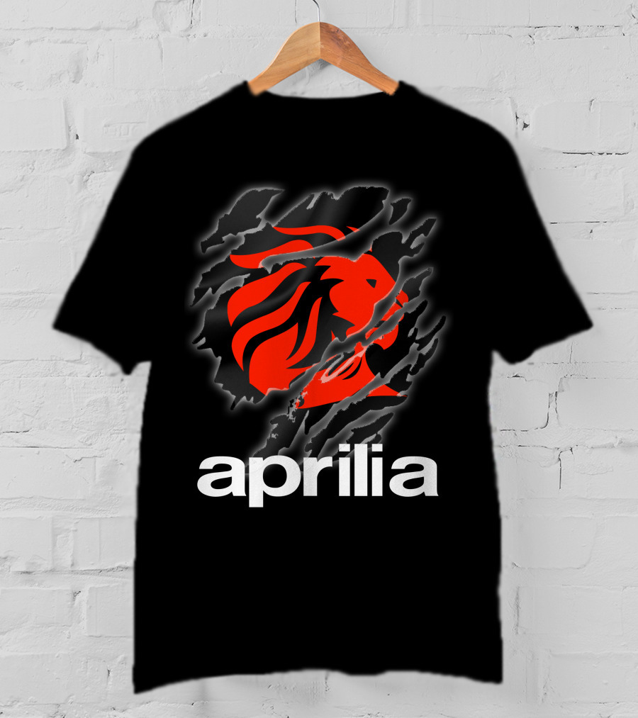 Aprilia Lion Claw Ripped T-Shirt