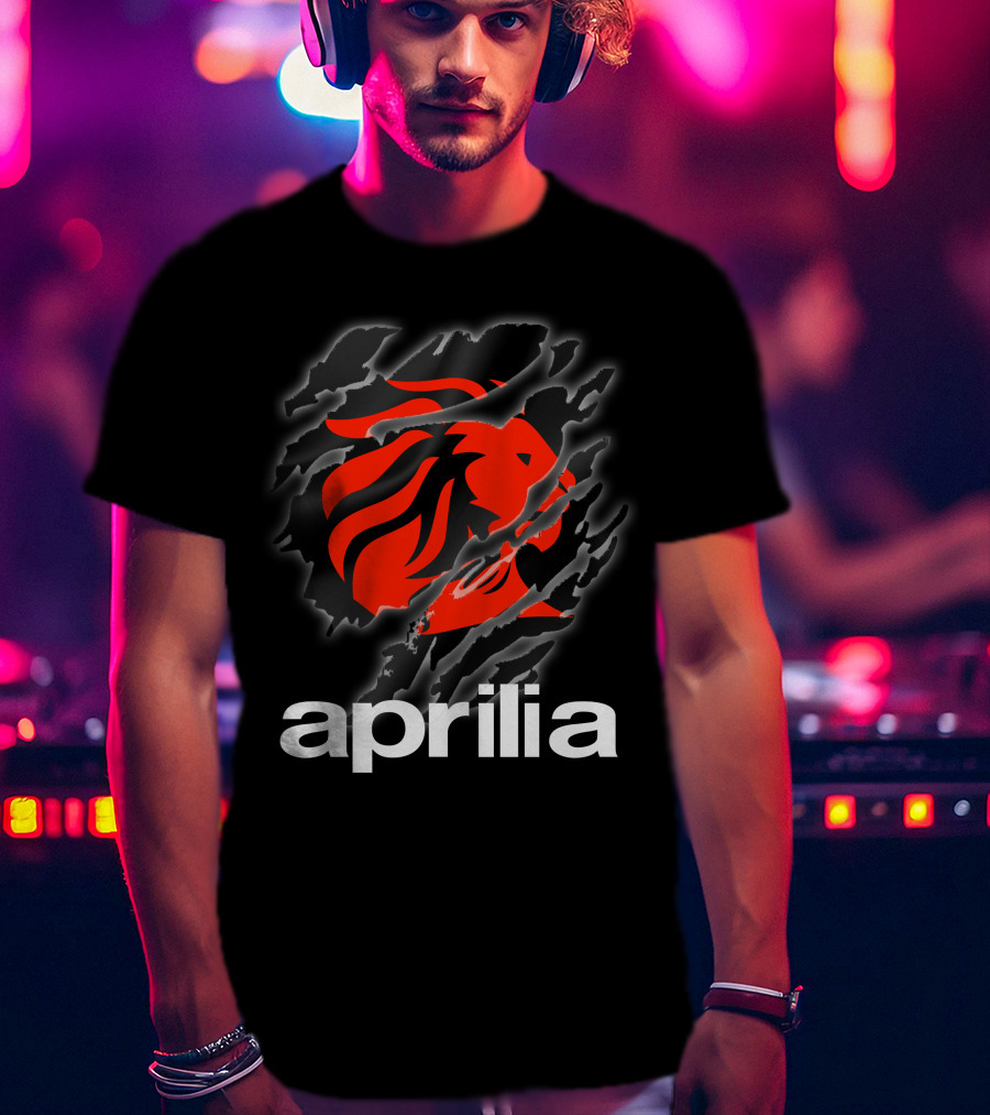 Aprilia Lion Claw Ripped T-Shirt