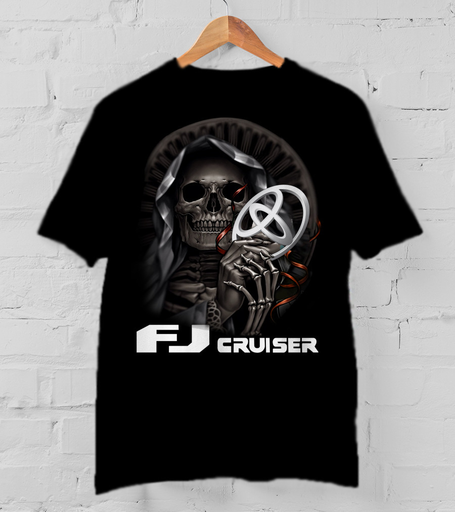 Fj Cruiser Skull With Hood And Symbol T-Shirt
