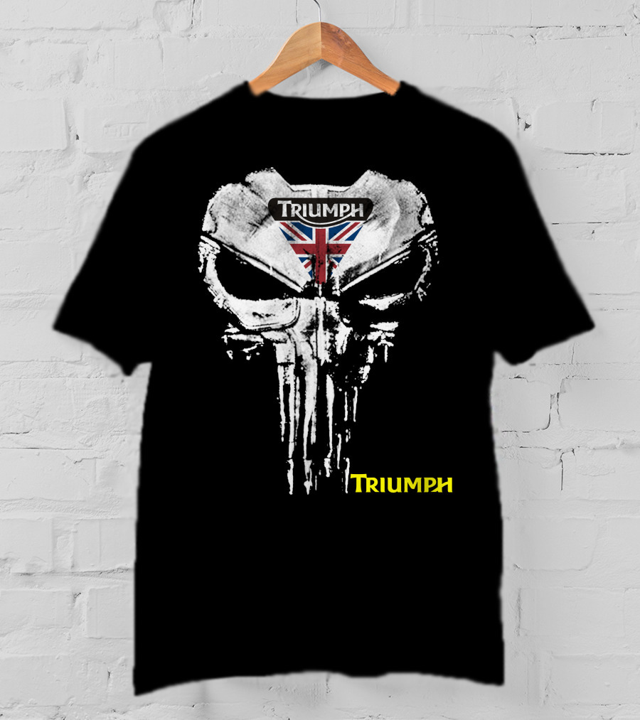 Triumph Uk Union Jack Skull T-Shirt
