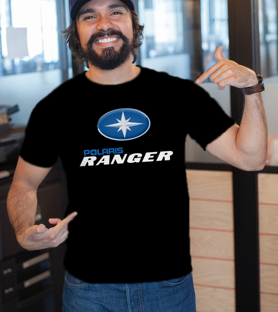 Polaris Ranger Oval Emblem Blue Star T-Shirt